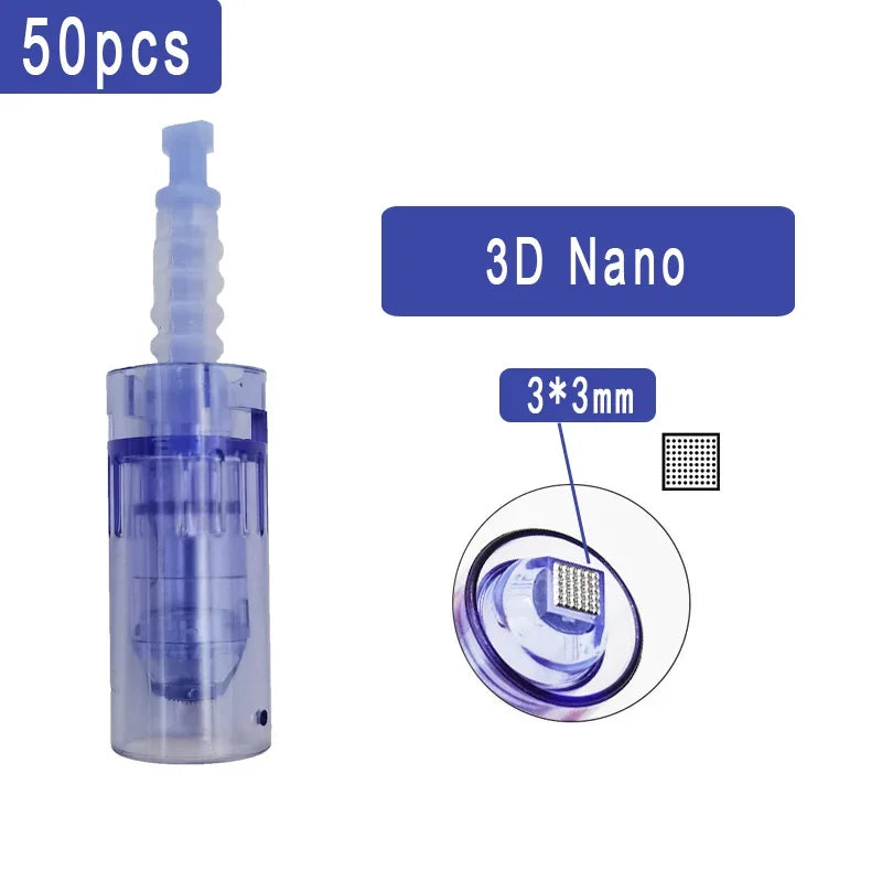 100/50/10Pcs Derma pen Needle Cartridges Bayonet for Dr pen A6 A1 A10 E30 N2 M5 M7 Electric Beauty Microneedling MTS Skin Care
