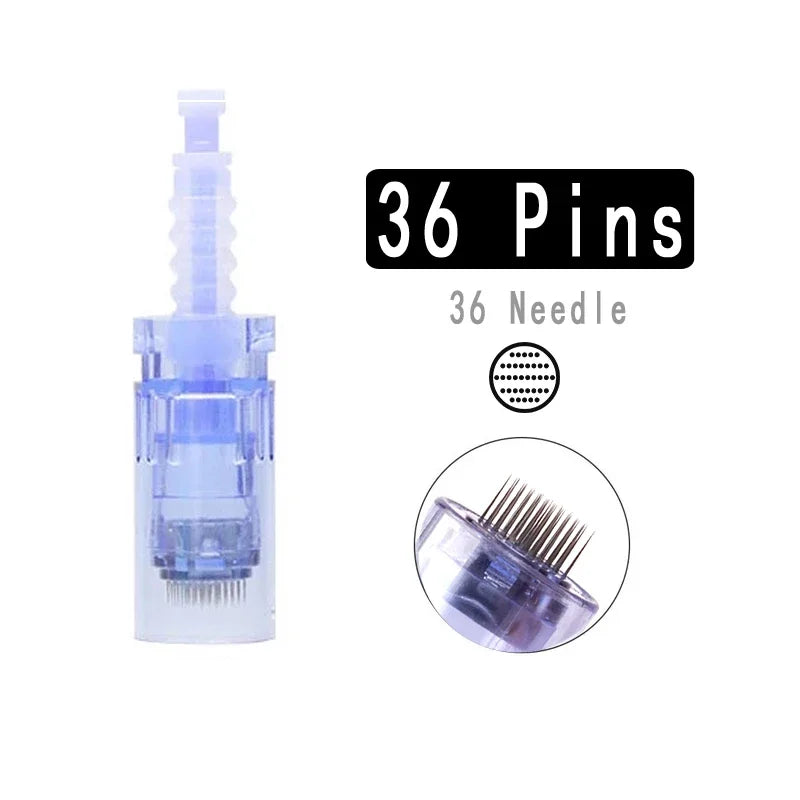 100/50/10Pcs Derma pen Needle Cartridges Bayonet for Dr pen A6 A1 A10 E30 N2 M5 M7 Electric Beauty Microneedling MTS Skin Care