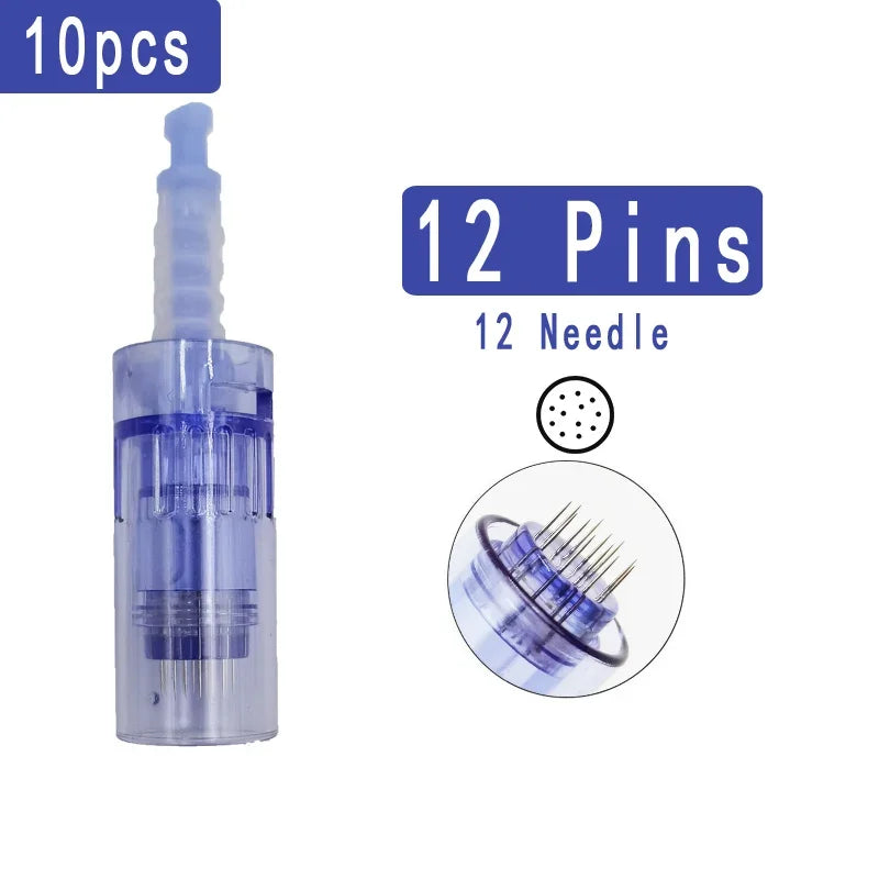 100/50/10Pcs Derma pen Needle Cartridges Bayonet for Dr pen A6 A1 A10 E30 N2 M5 M7 Electric Beauty Microneedling MTS Skin Care