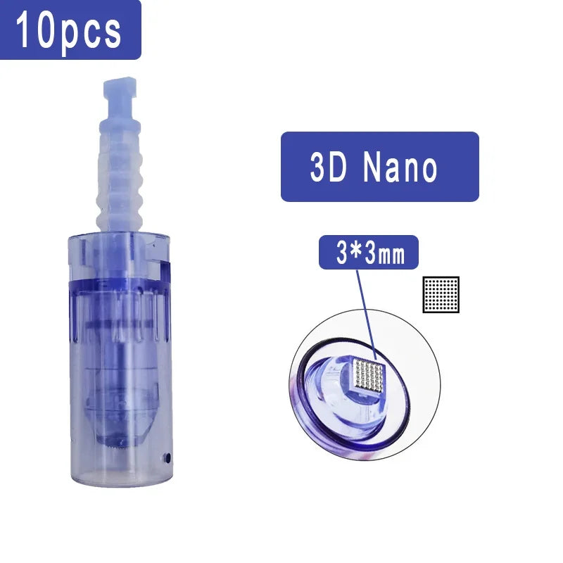 100/50/10Pcs Derma pen Needle Cartridges Bayonet for Dr pen A6 A1 A10 E30 N2 M5 M7 Electric Beauty Microneedling MTS Skin Care