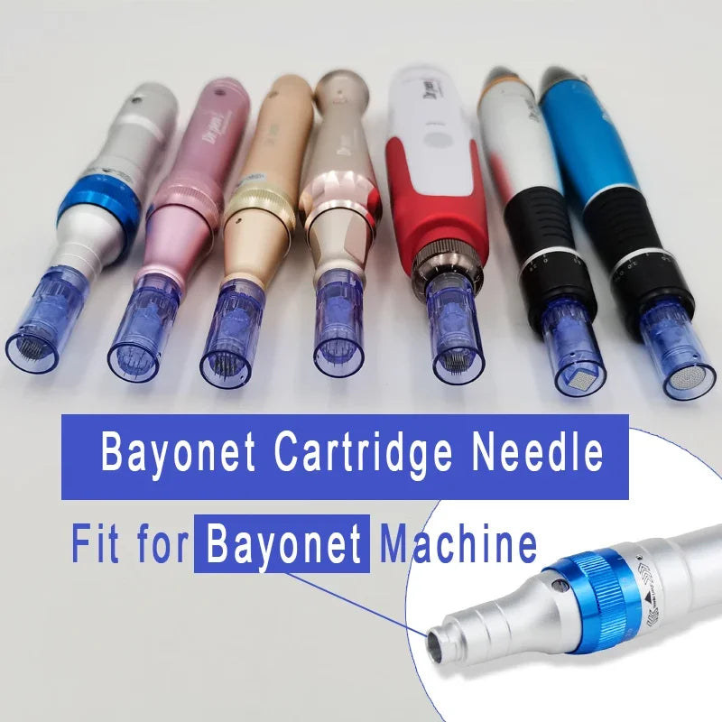 100/50/10Pcs Derma pen Needle Cartridges Bayonet for Dr pen A6 A1 A10 E30 N2 M5 M7 Electric Beauty Microneedling MTS Skin Care