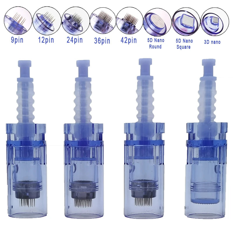 100/50/10Pcs Derma pen Needle Cartridges Bayonet for Dr pen A6 A1 A10 E30 N2 M5 M7 Electric Beauty Microneedling MTS Skin Care