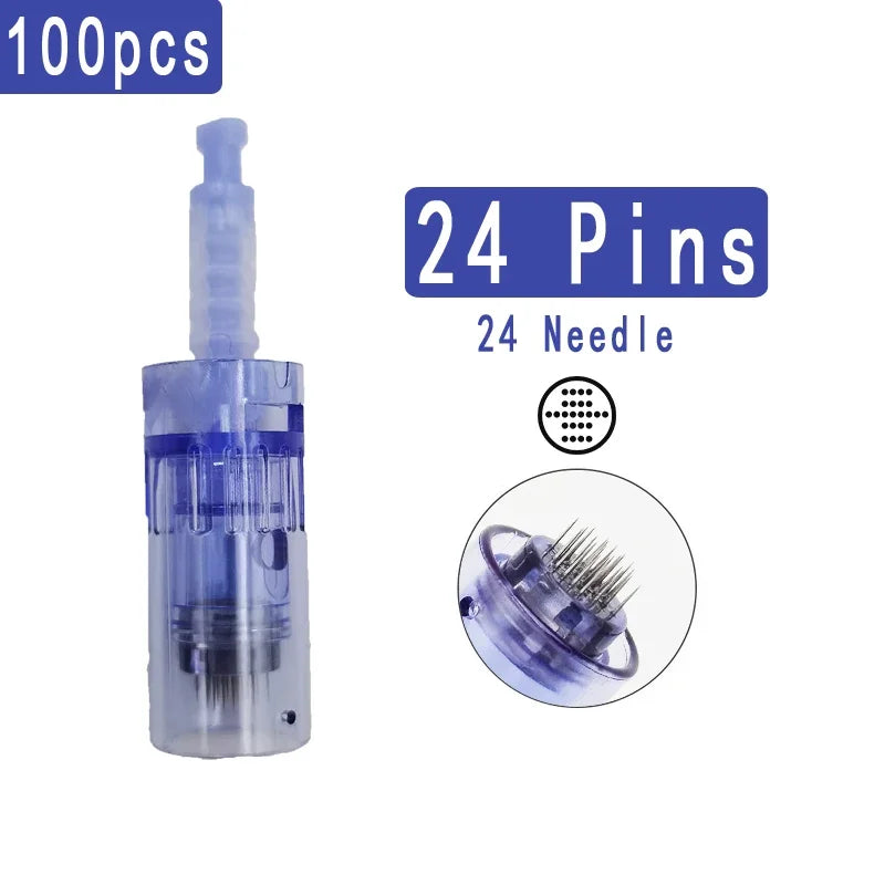 100/50/10Pcs Derma pen Needle Cartridges Bayonet for Dr pen A6 A1 A10 E30 N2 M5 M7 Electric Beauty Microneedling MTS Skin Care