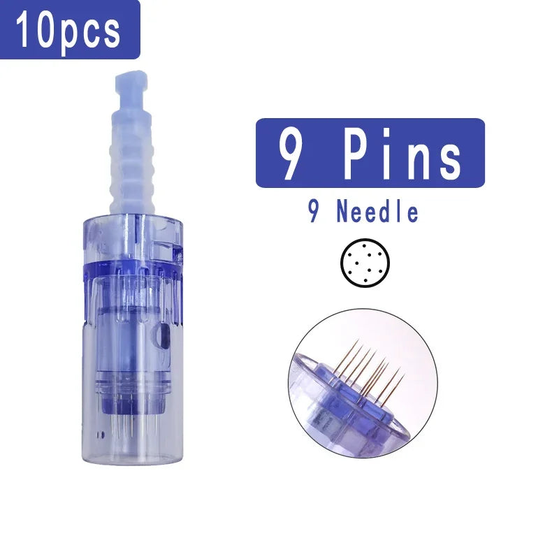 100/50/10Pcs Derma pen Needle Cartridges Bayonet for Dr pen A6 A1 A10 E30 N2 M5 M7 Electric Beauty Microneedling MTS Skin Care