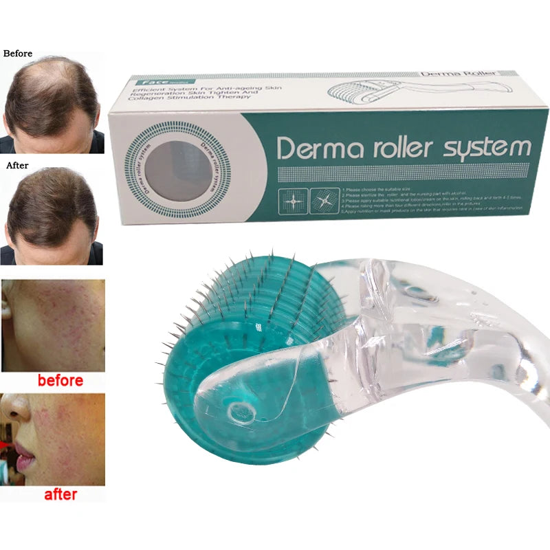 Dr Hydra DRS Derma Roller System for Sclap Hair Regrowth Beard Growth Anti Hair Loss Skin Care MTS